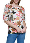 Puff Sleeve Floral Top 