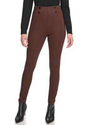 Calvin klein women's 5 pocket ponte sale legging pant