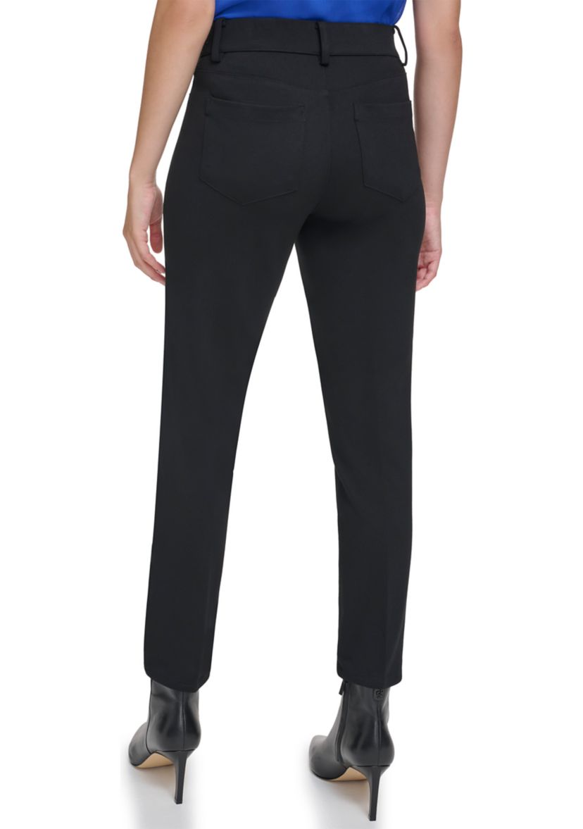 Womens 5 Pocket Twill Knit Pants