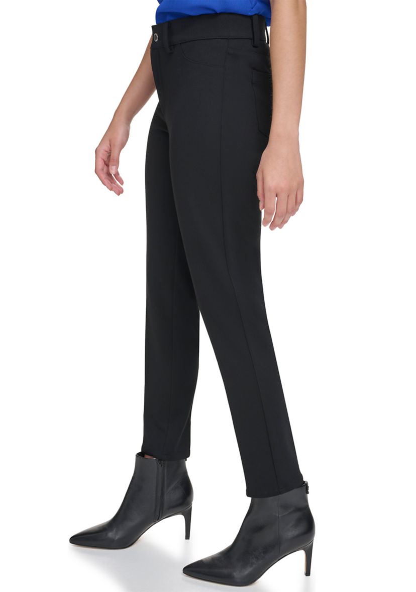 Womens 5 Pocket Twill Knit Pants