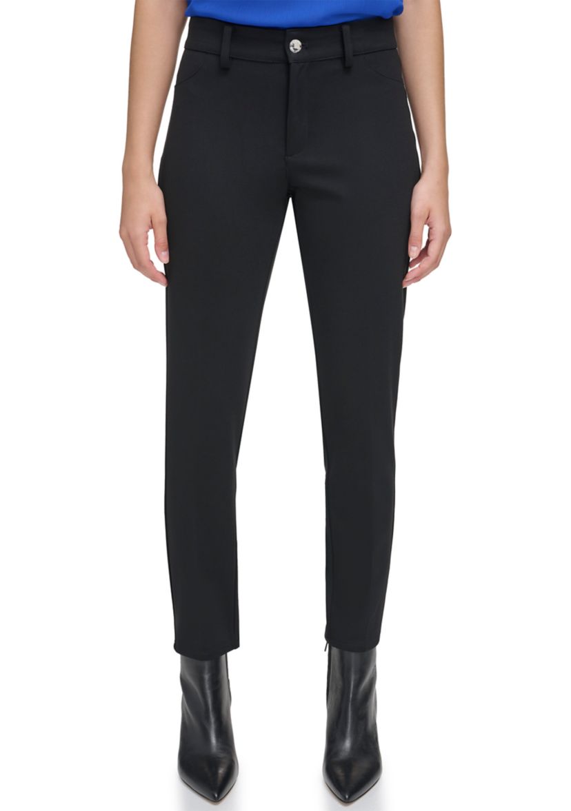 Womens 5 Pocket Twill Knit Pants
