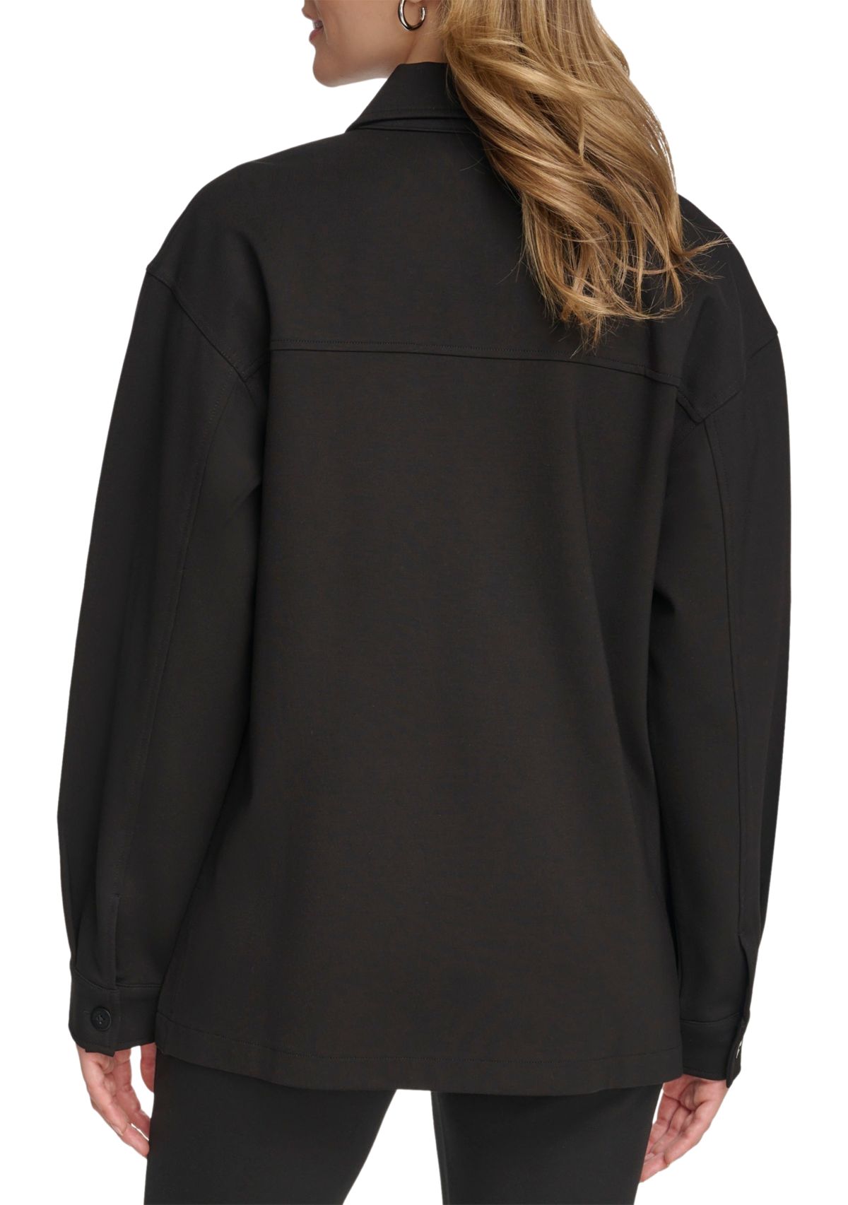 Womens Essentials Ponte Shacket