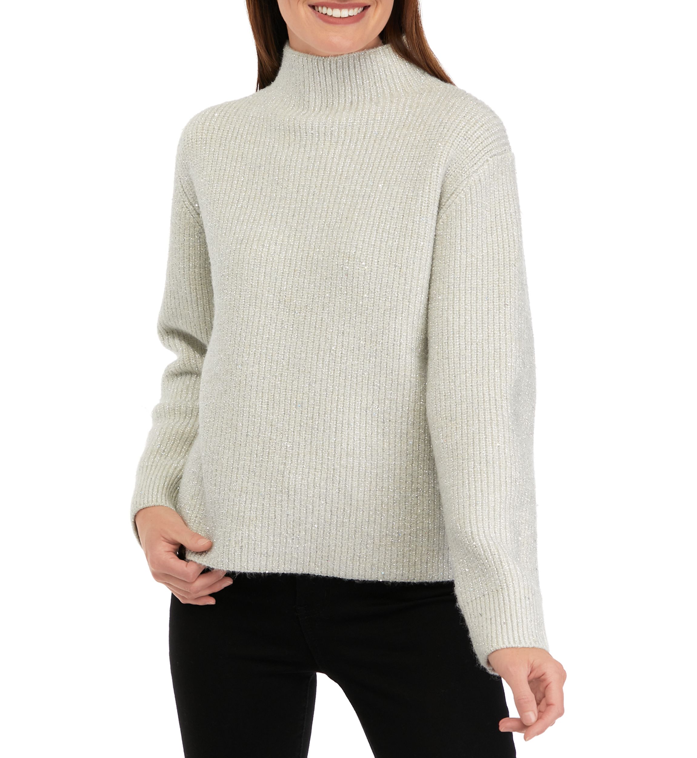Womens Mock Neck Sweater 