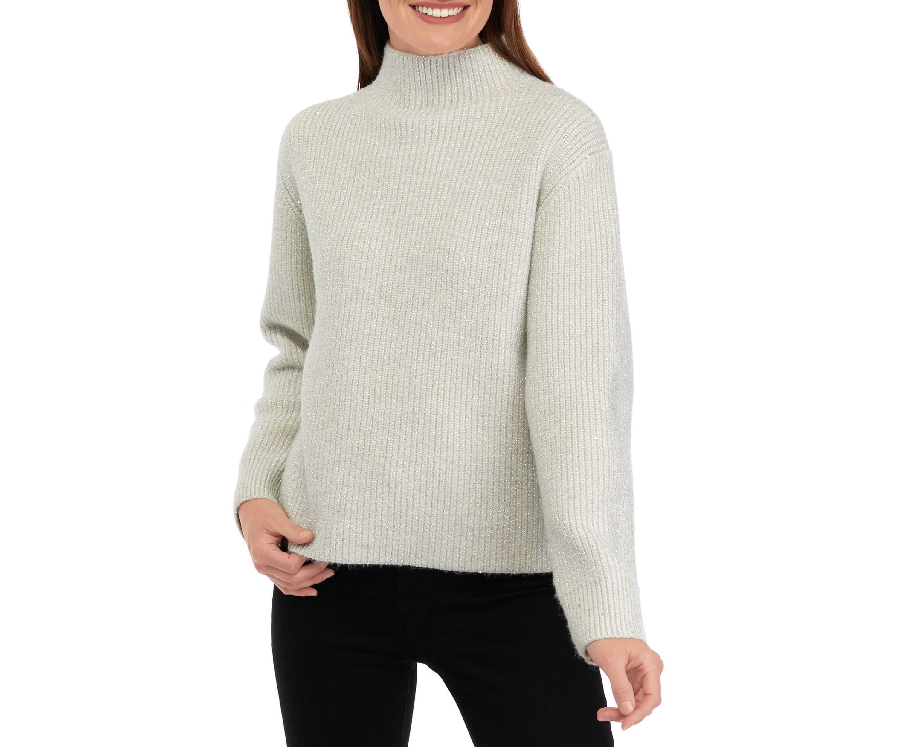 Womens Mock Neck Sweater 