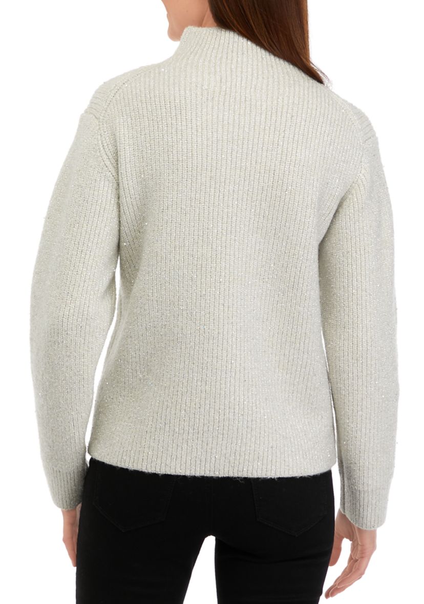 Womens Mock Neck Sweater 