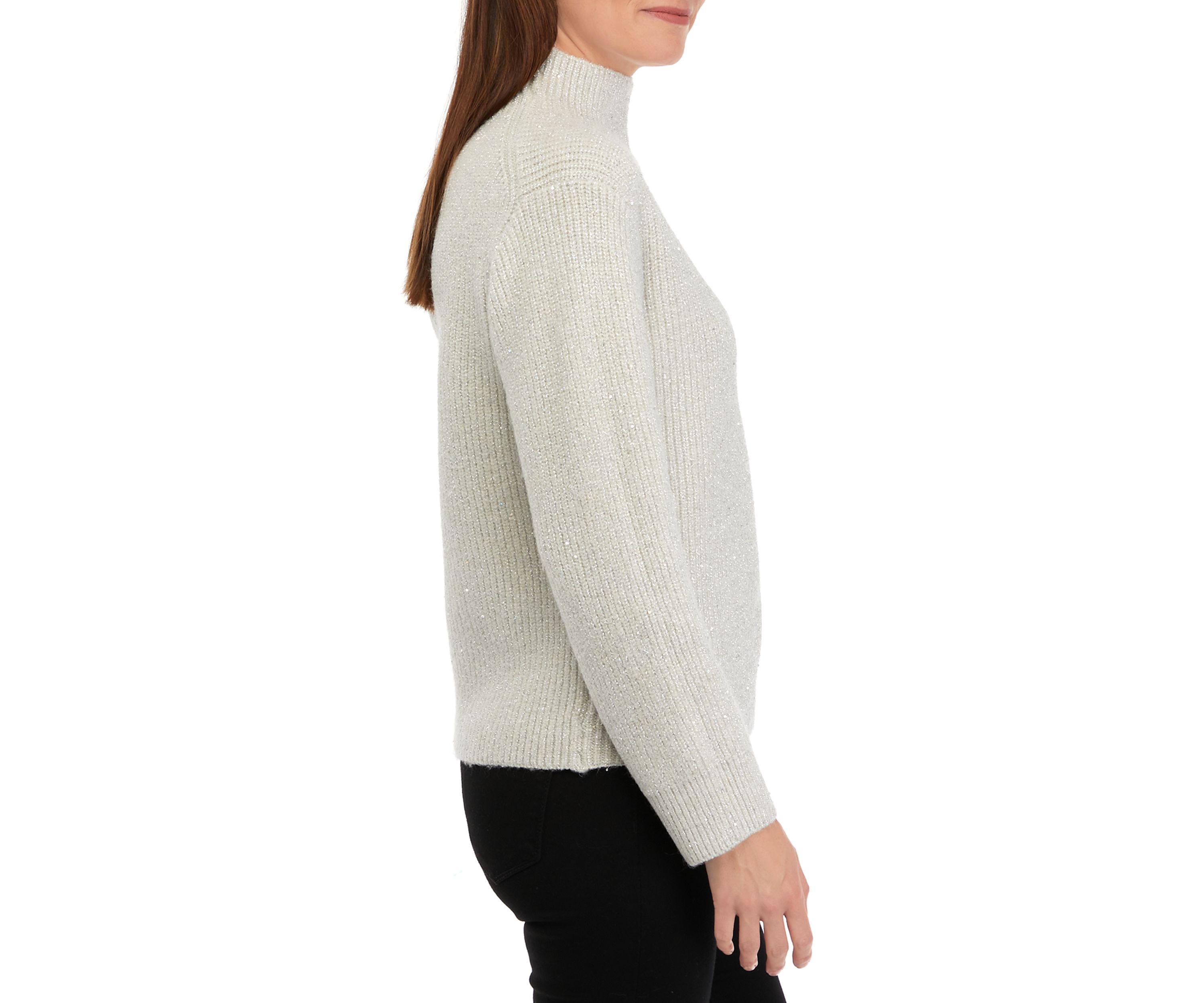Womens Mock Neck Sweater 