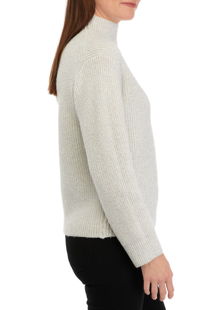 Womens Mock Neck Sweater 