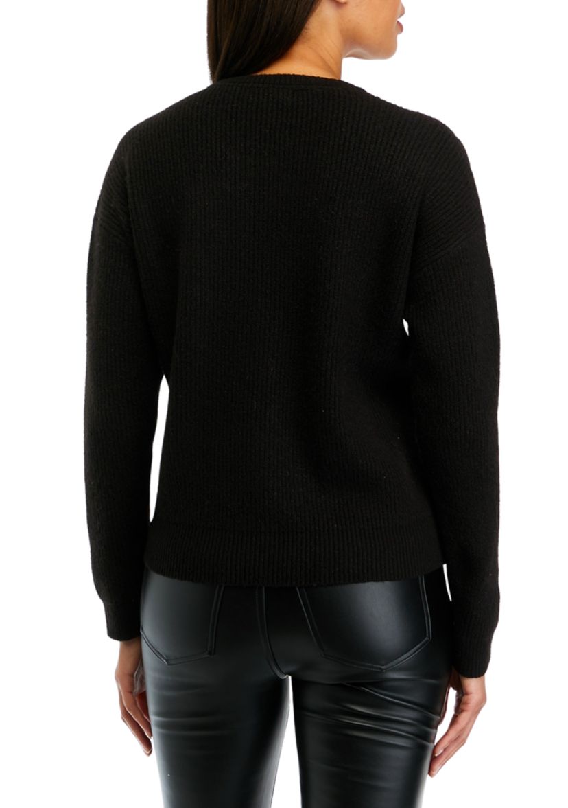 Womens Sequin Sweater
