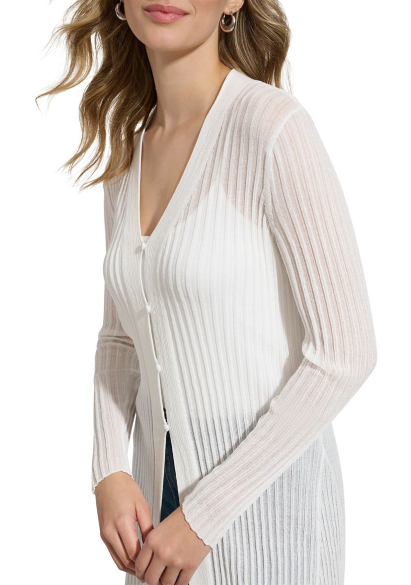 Womens Button Front V-Neck Sweater Knit Cardigan