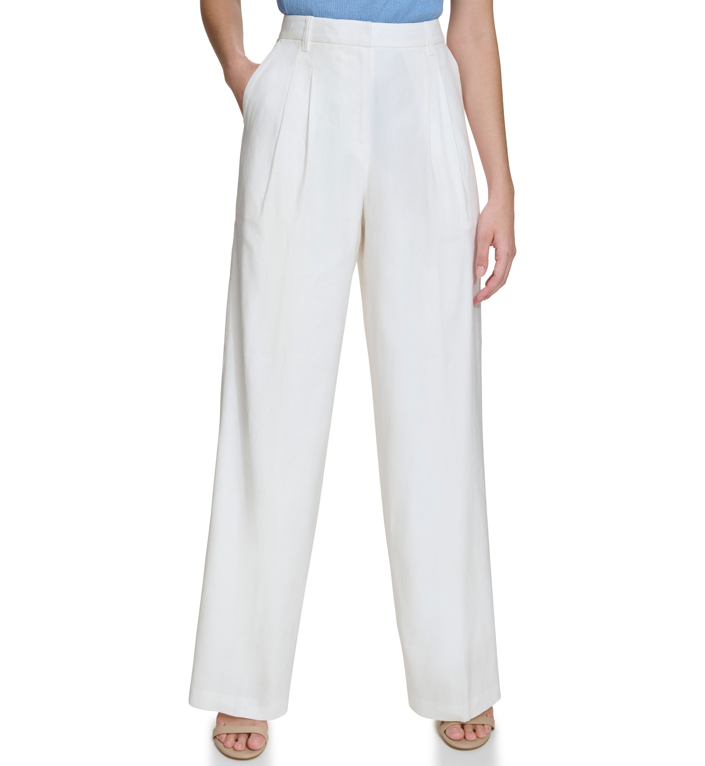Womens Wide Leg Linen Pants
