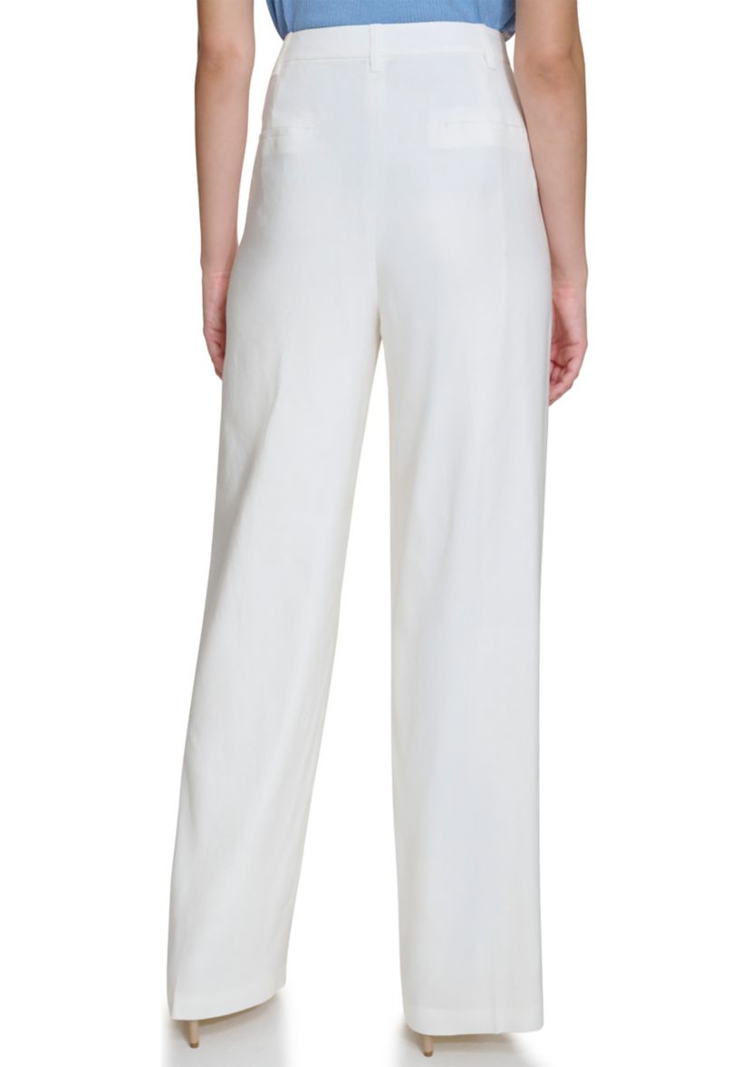 Womens Wide Leg Linen Pants