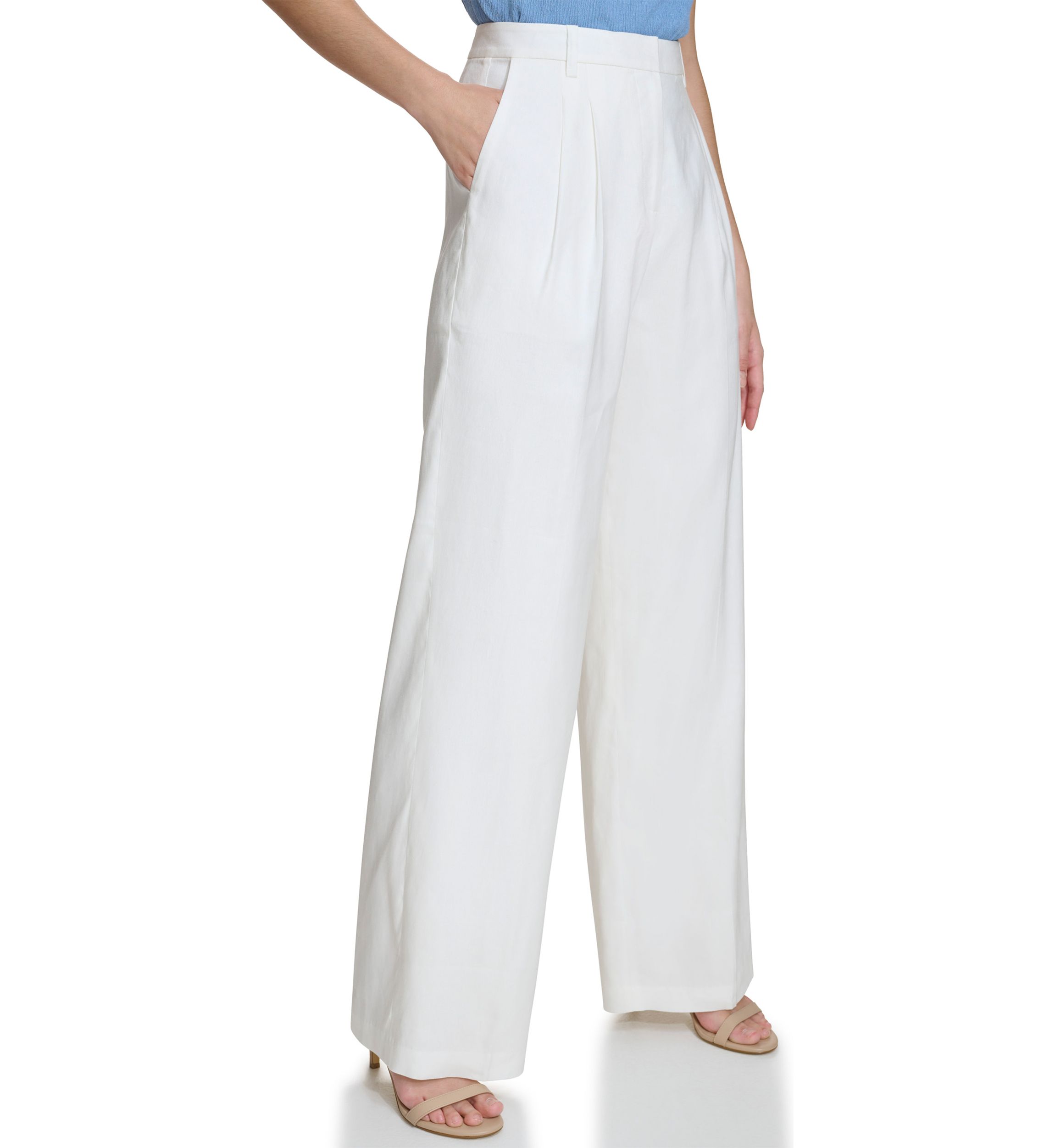 Womens Wide Leg Linen Pants