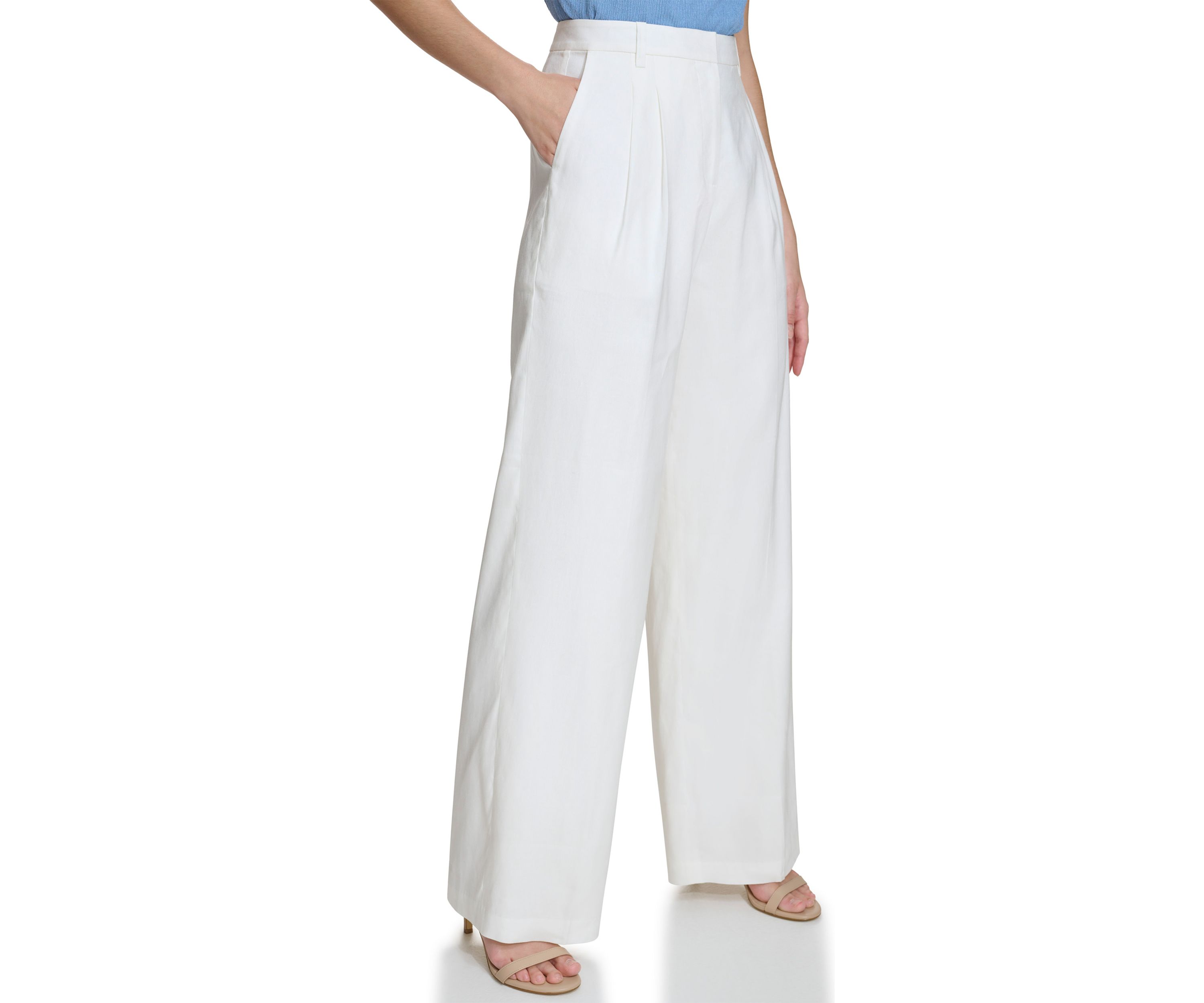 Womens Wide Leg Linen Pants