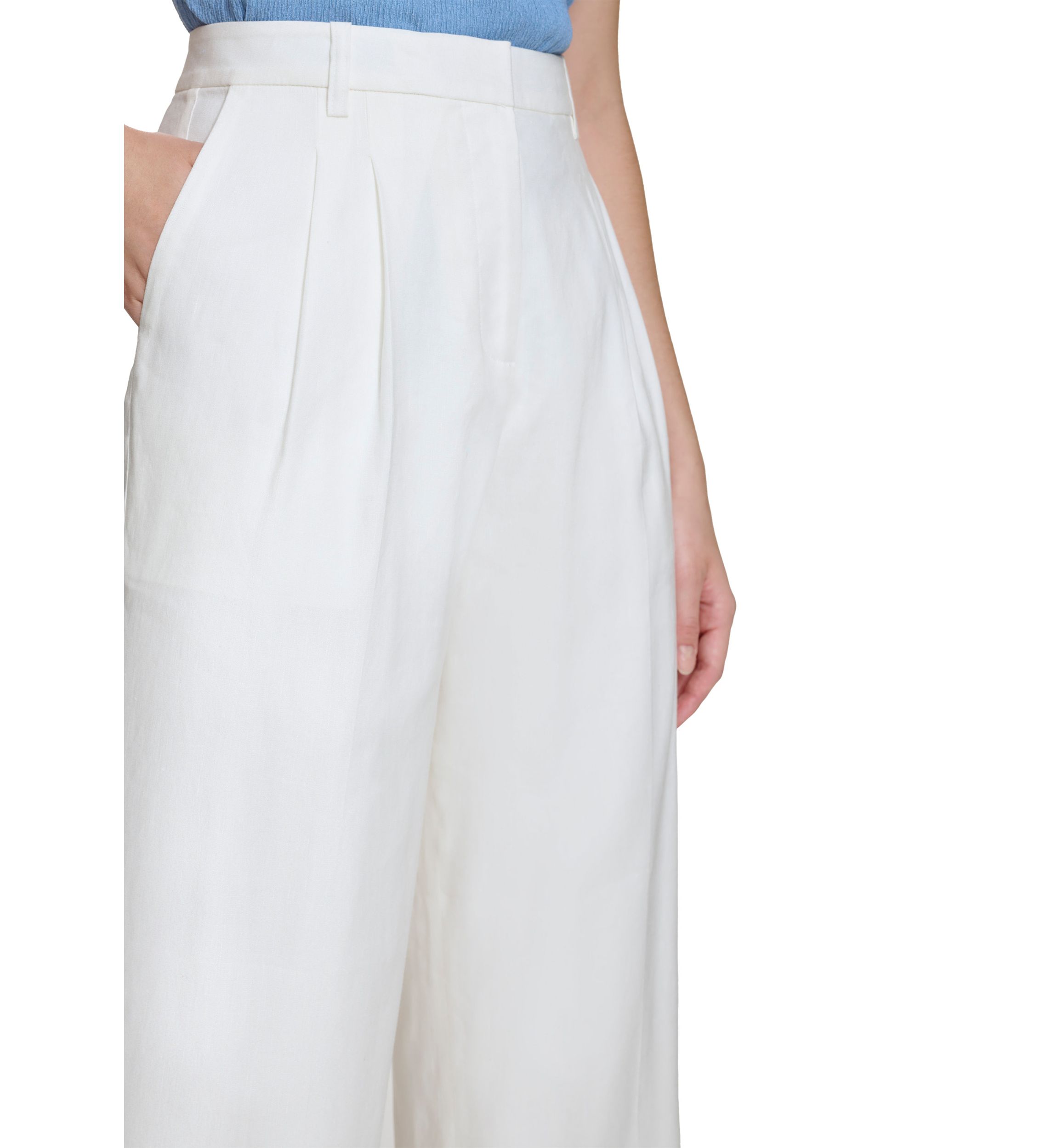 Womens Wide Leg Linen Pants