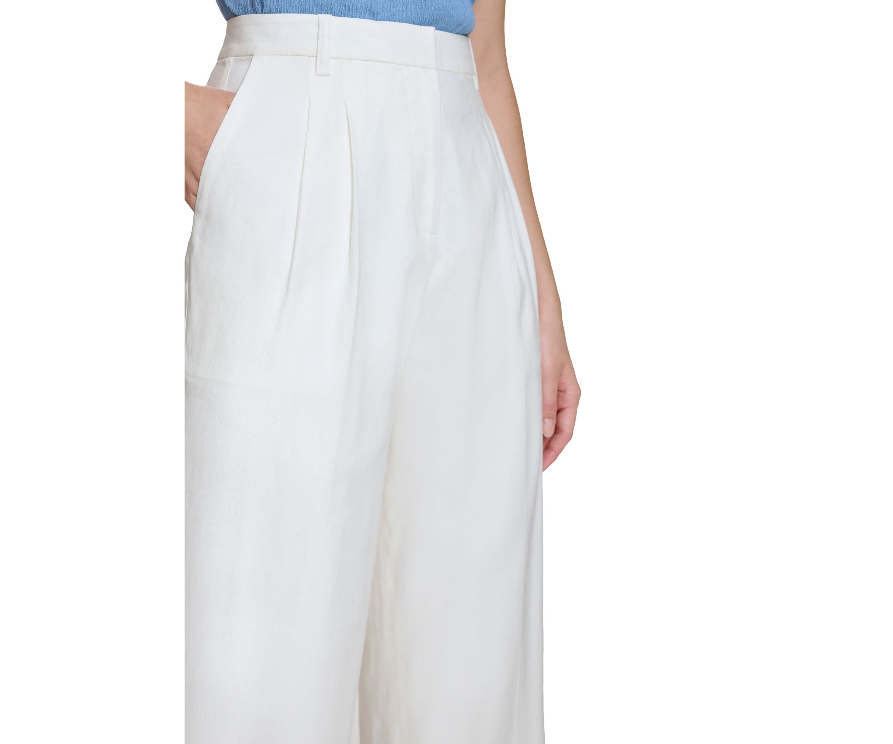 Womens Wide Leg Linen Pants