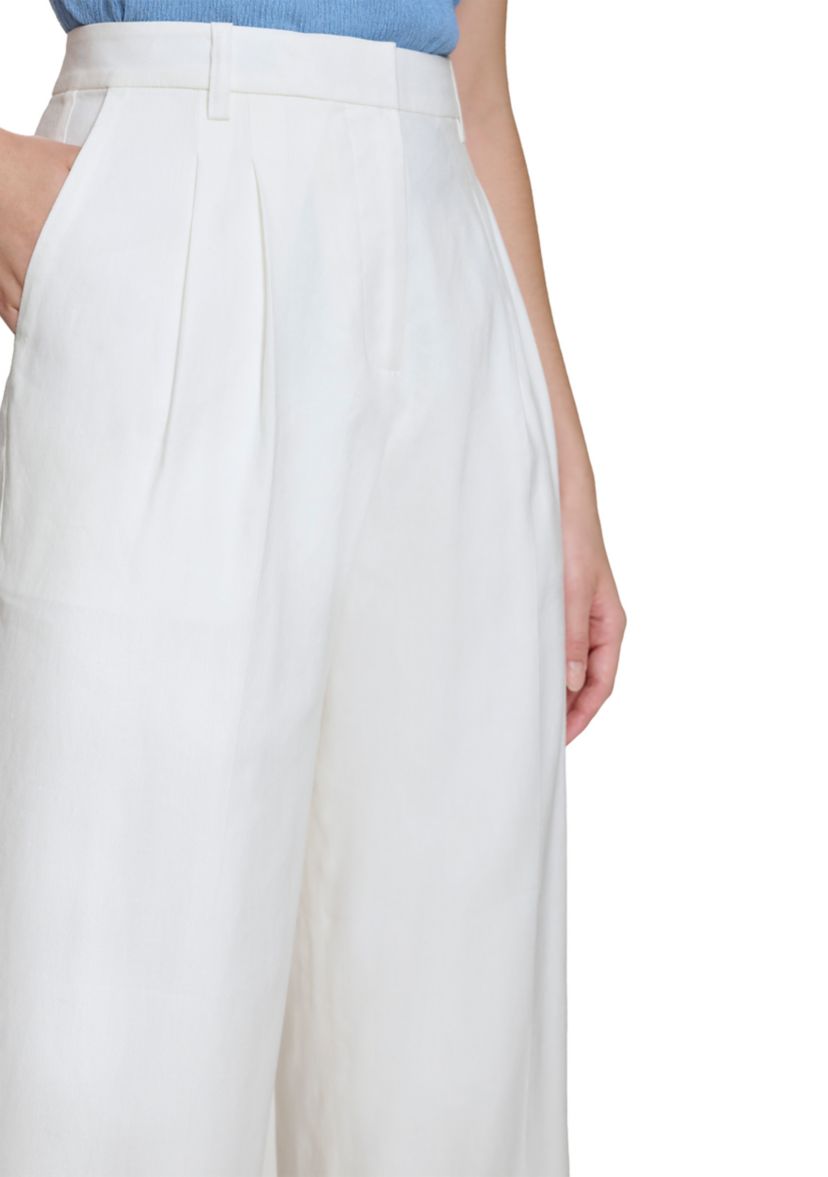 Womens Wide Leg Linen Pants