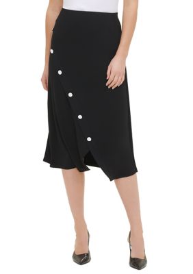 Calvin Klein Diagonal Hardware Skirt | belk