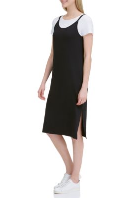 cami dress and t shirt