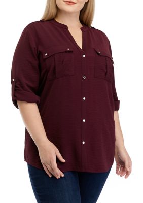 Calvin Klein Women's Button-Down Shirt - Macy's