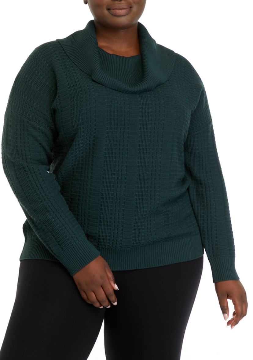 Plus Size Cowl Neck Sweater