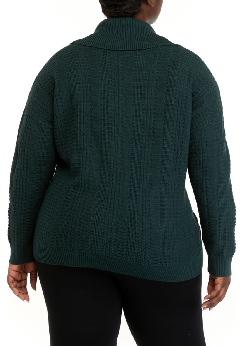 Plus Size Cowl Neck Sweater