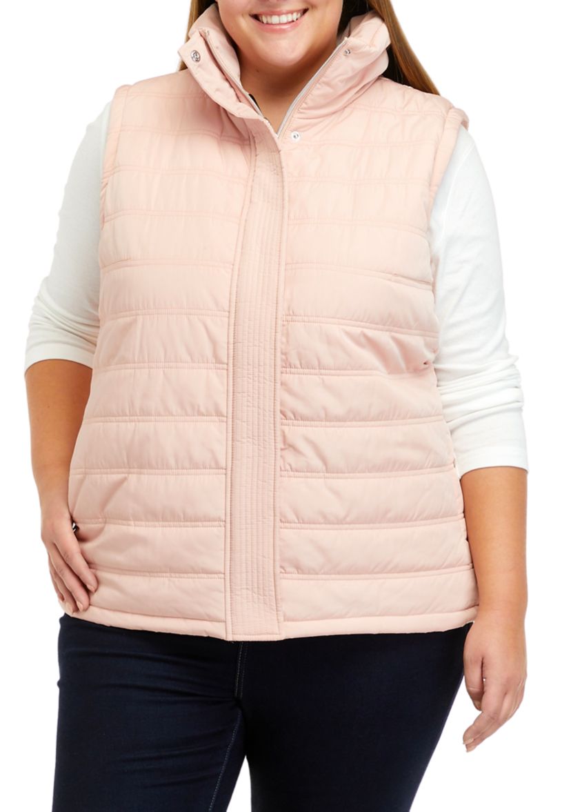 Plus Size Puffer Vest