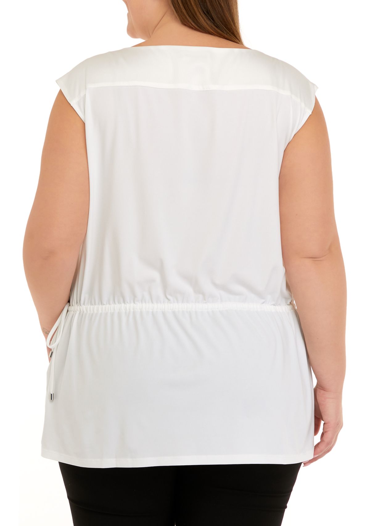 Plus Size Cinched Waist Tunic 