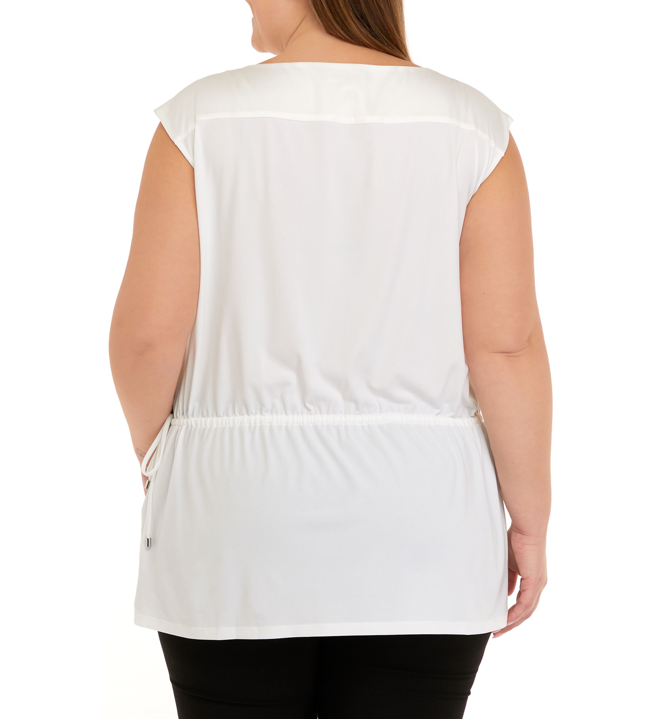 Plus Size Cinched Waist Tunic 