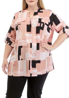 Black, Plus Size, Blouses & shirts, Women