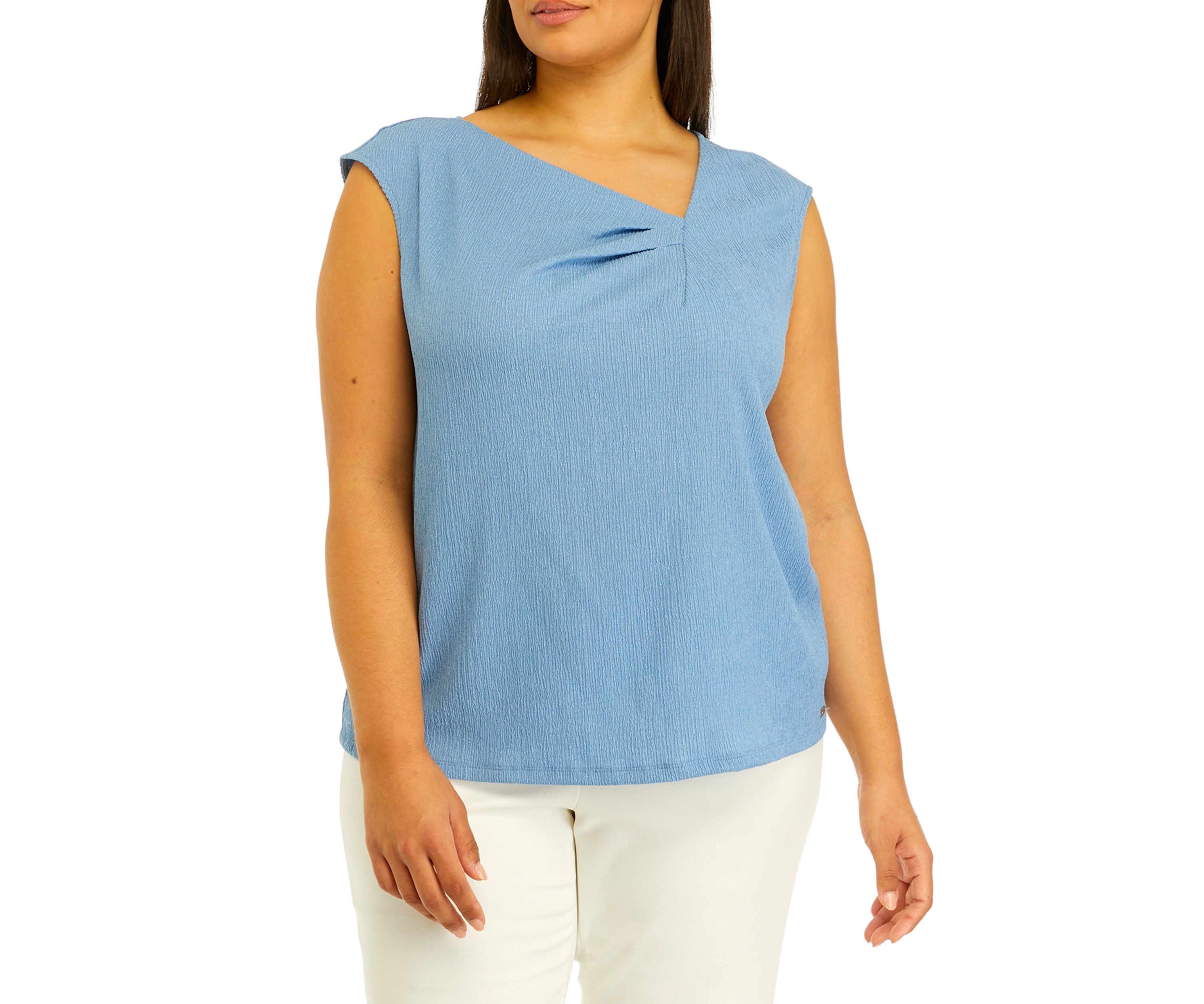 Plus Size Sleeveless Knit Top
