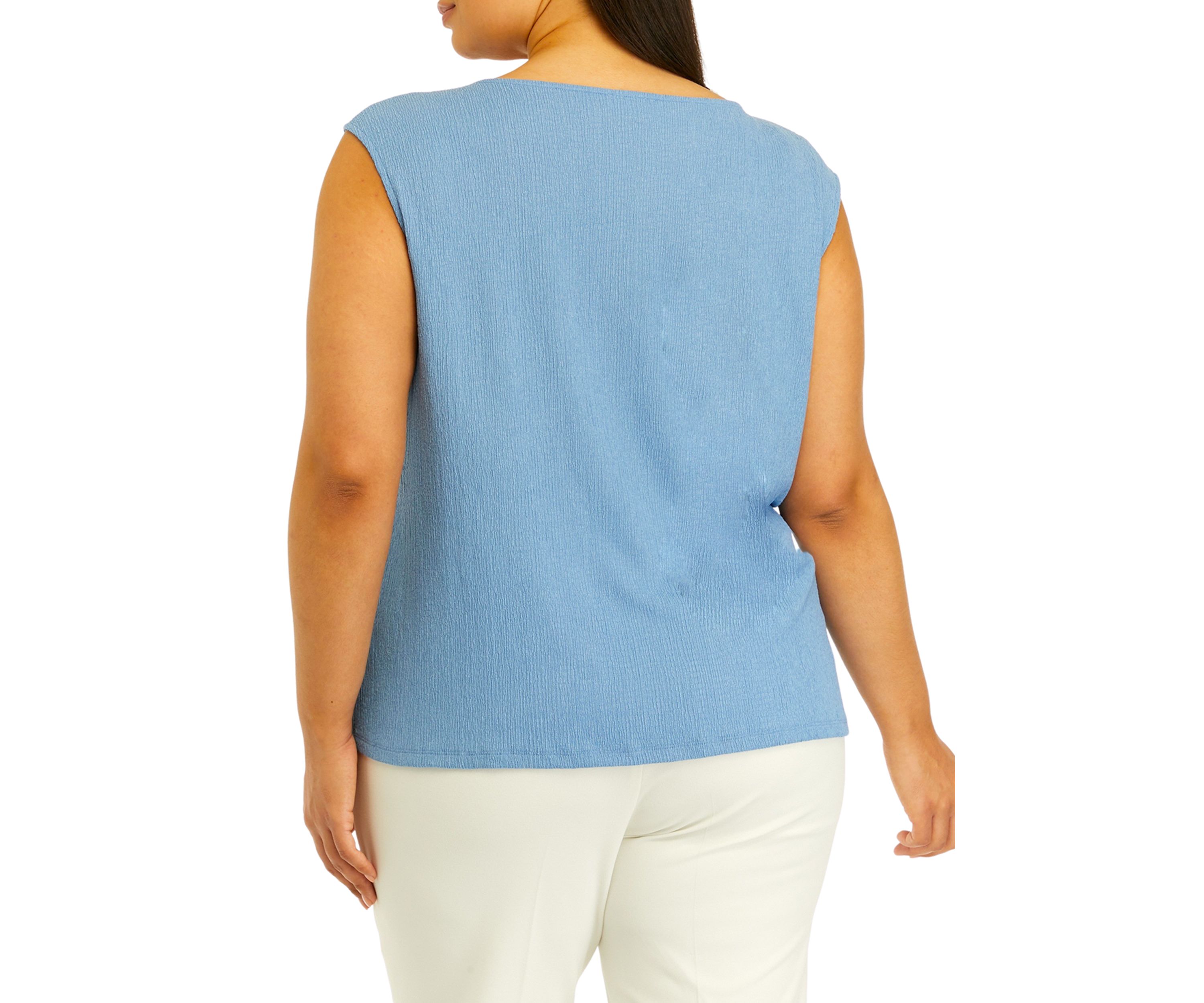 Plus Size Sleeveless Knit Top