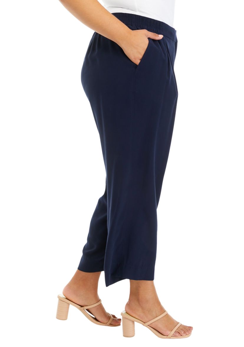 Plus Size Twill Pants