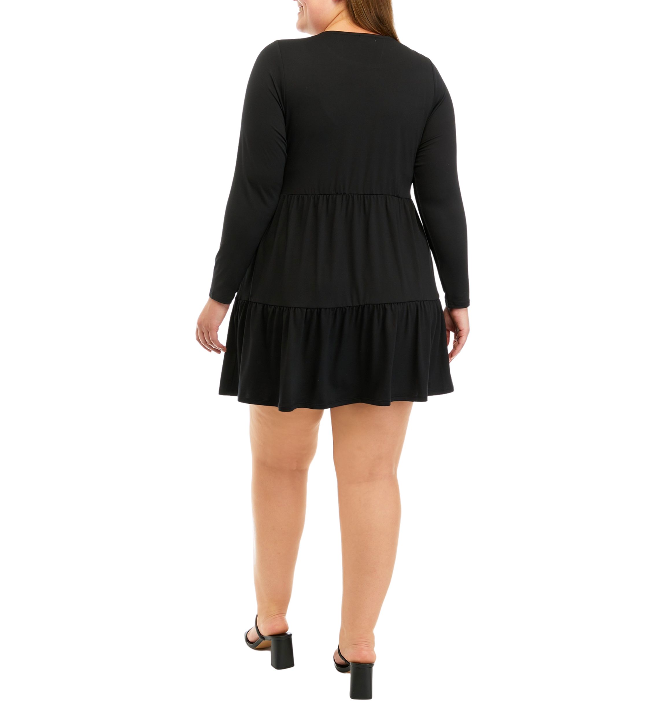Plus Size Long Sleeve Yummy Babydoll Dress