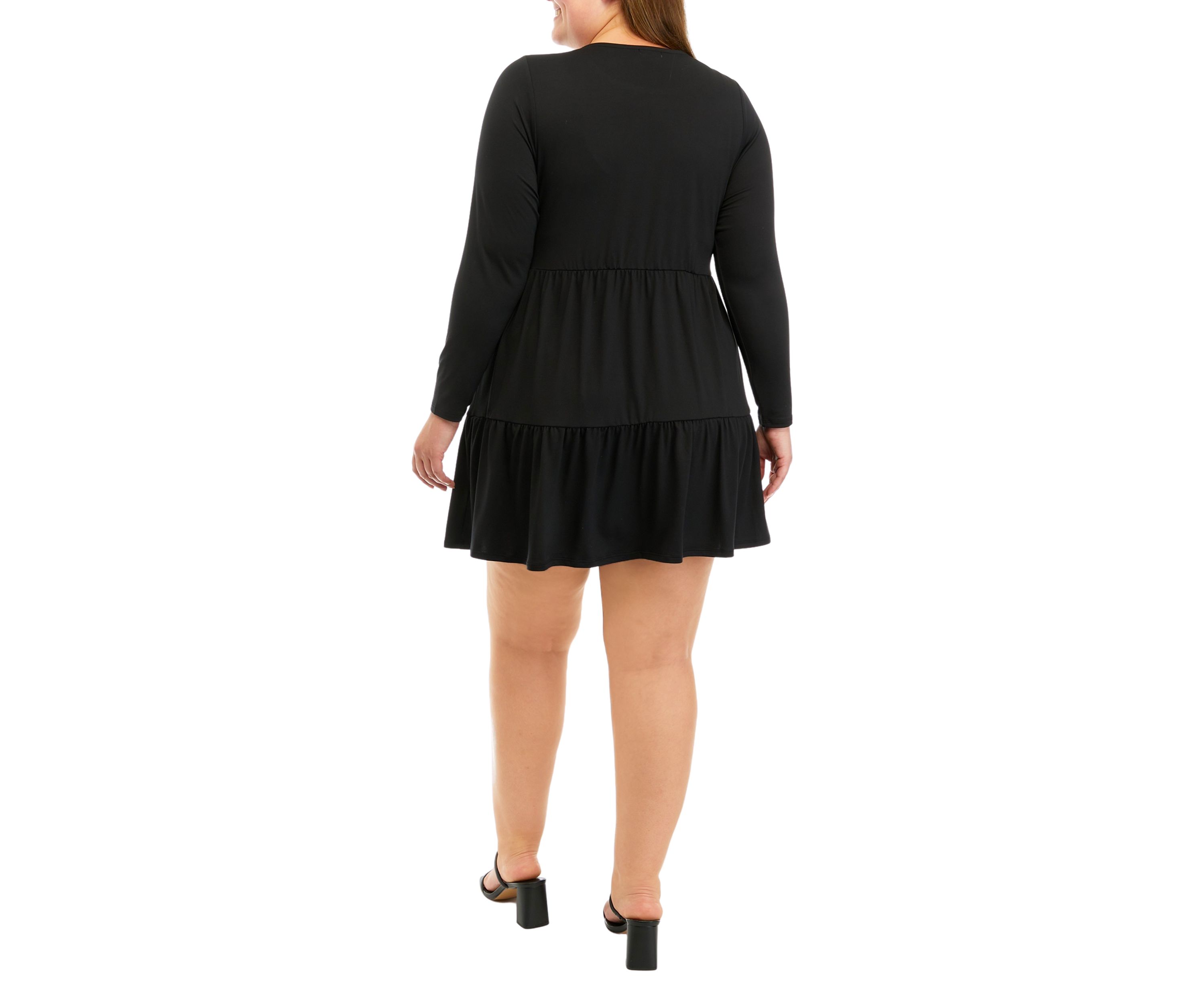 Plus Size Long Sleeve Yummy Babydoll Dress