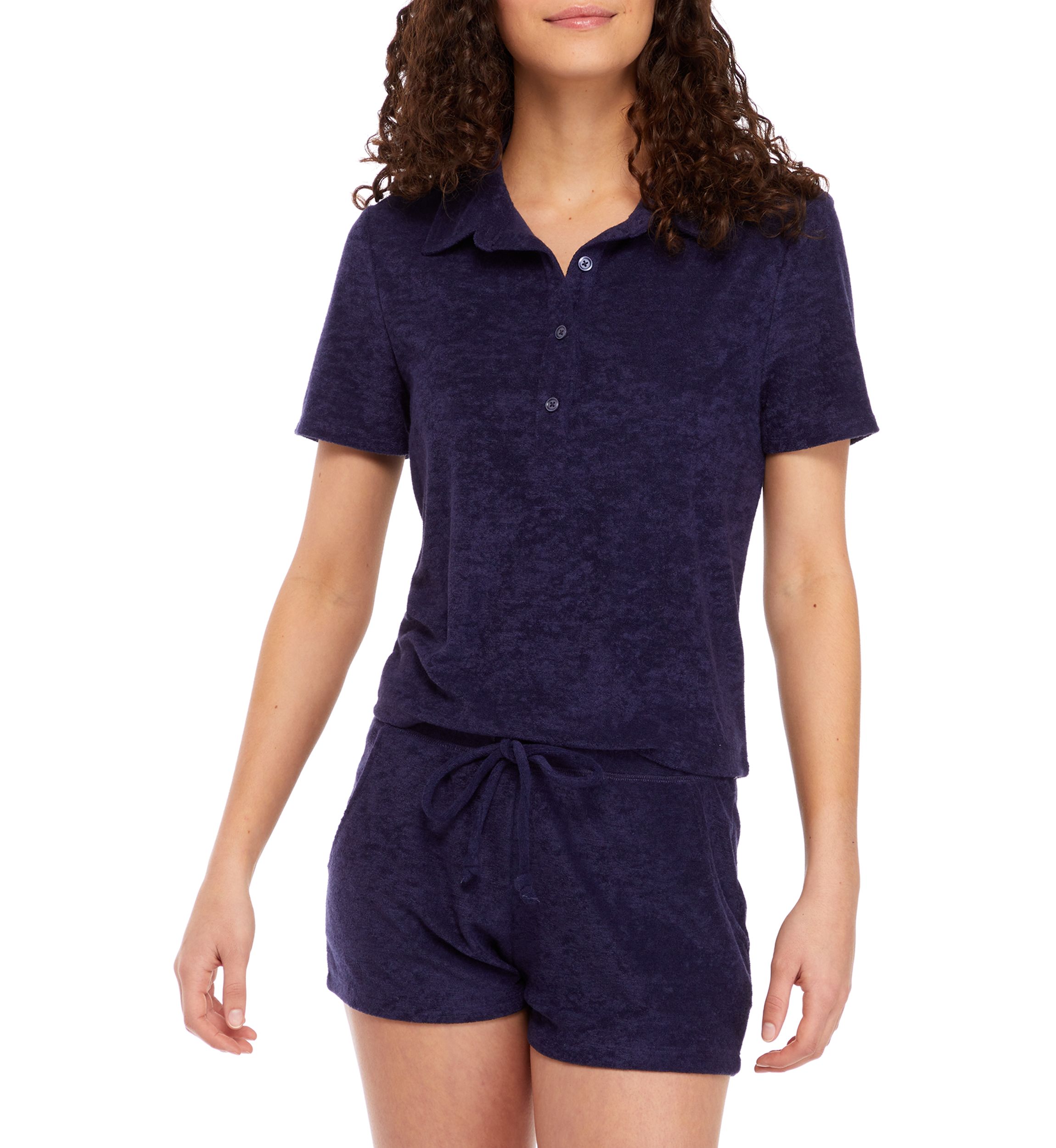 Juniors Terry Polo Shirt 