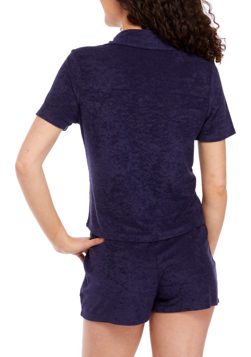 Juniors Terry Polo Shirt 