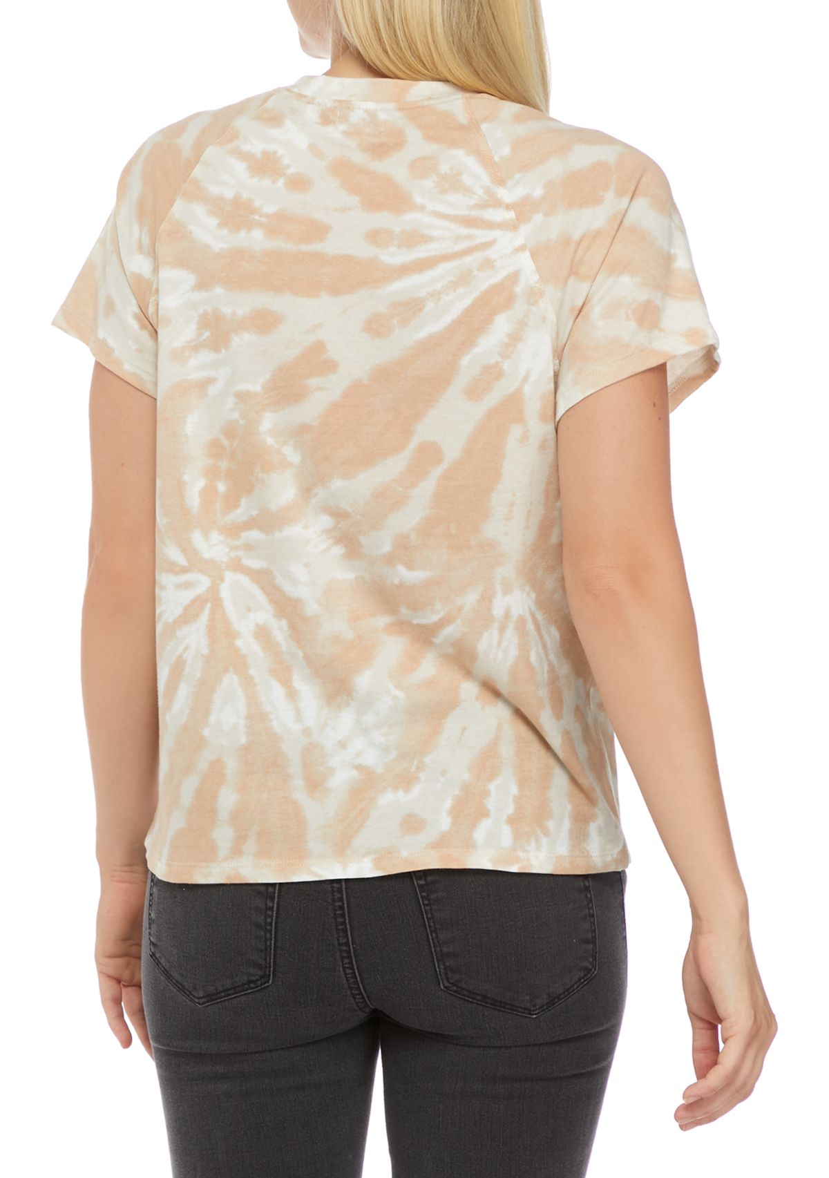 Juniors Tie Dye Henley Top 