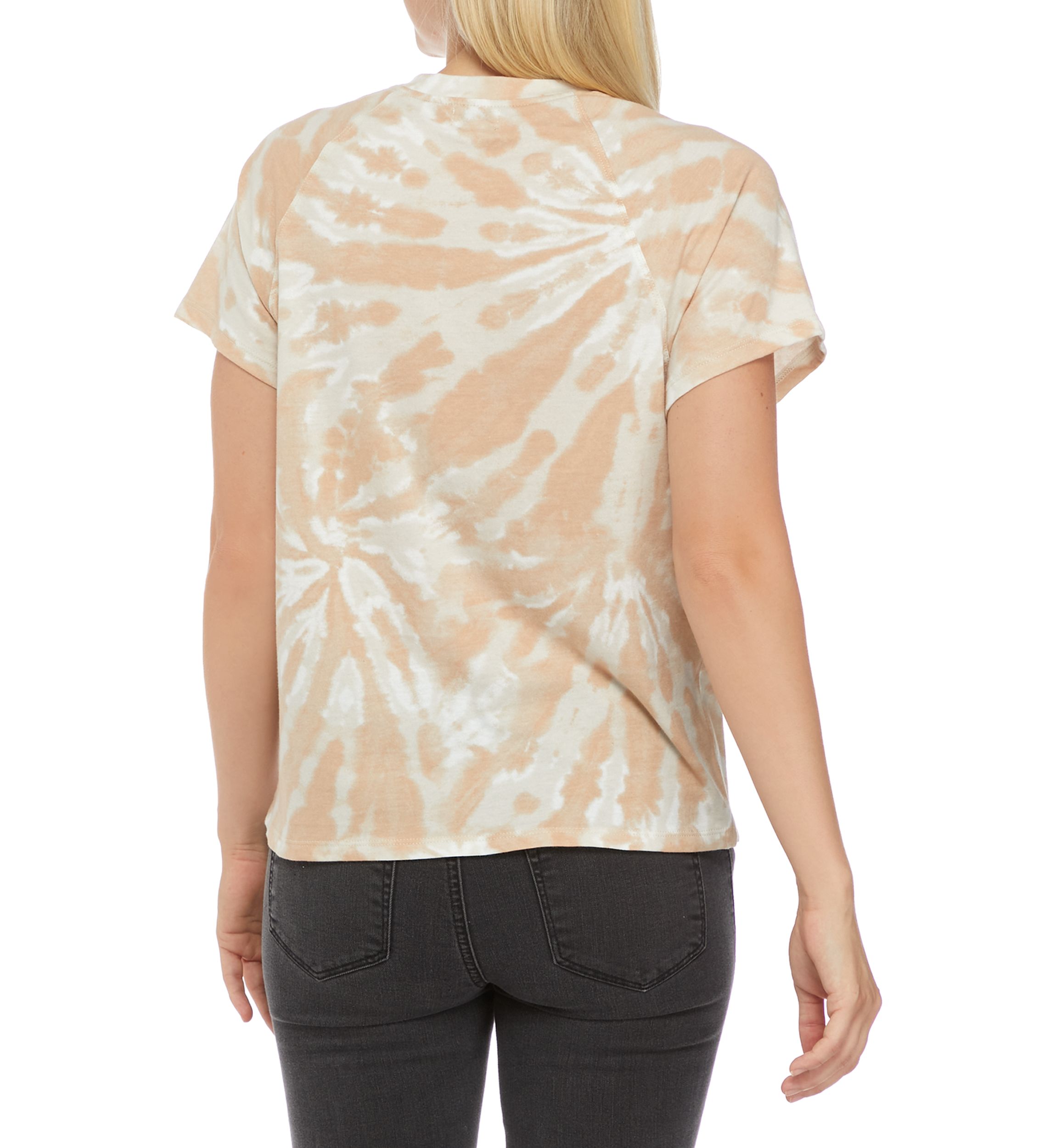 Juniors Tie Dye Henley Top 