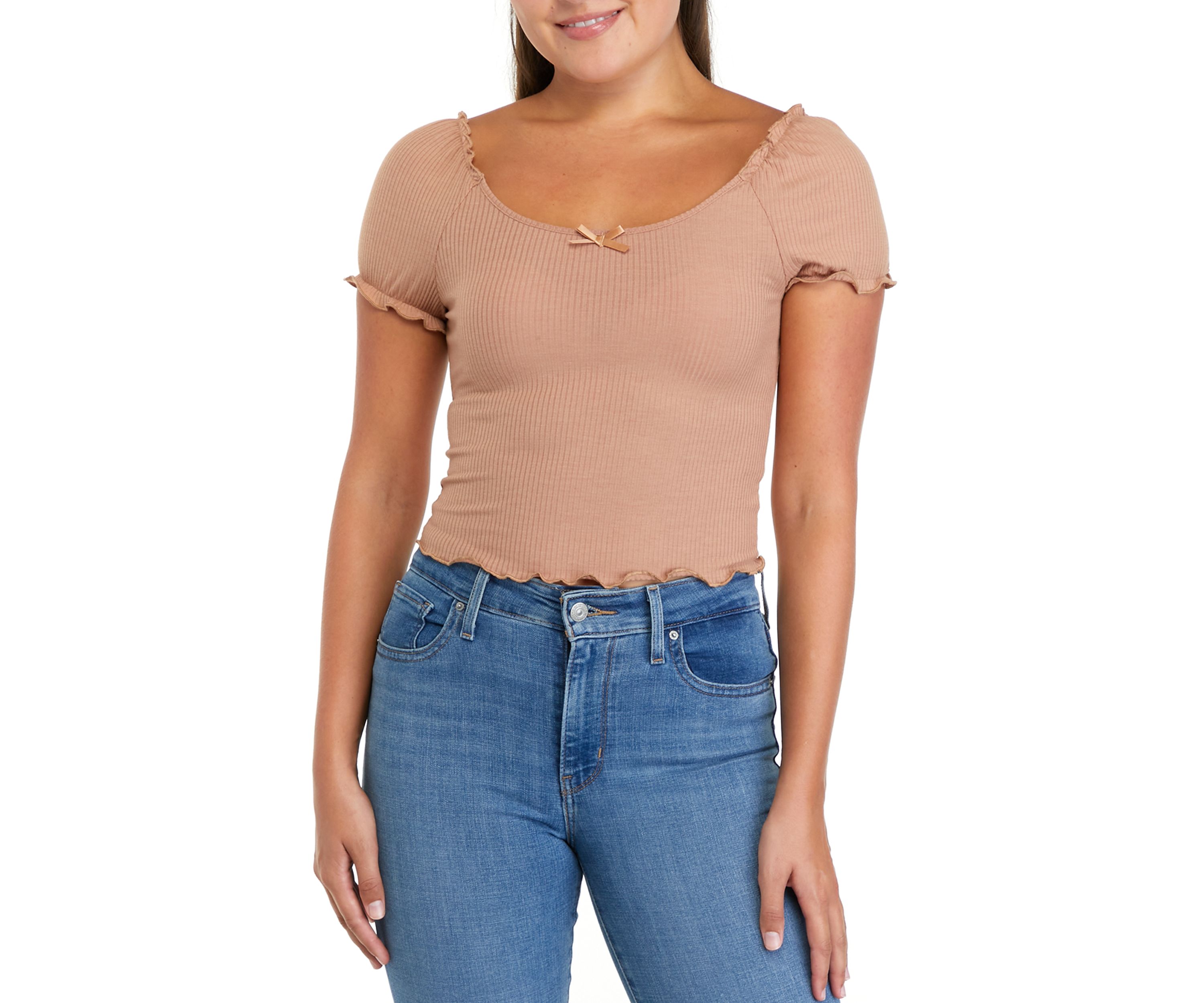 Juniors Puff Sleeve Baby T-Shirt