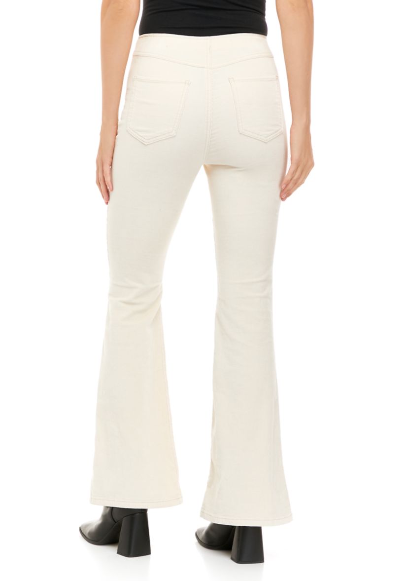 Juniors High Rise Pull On Flare Pants