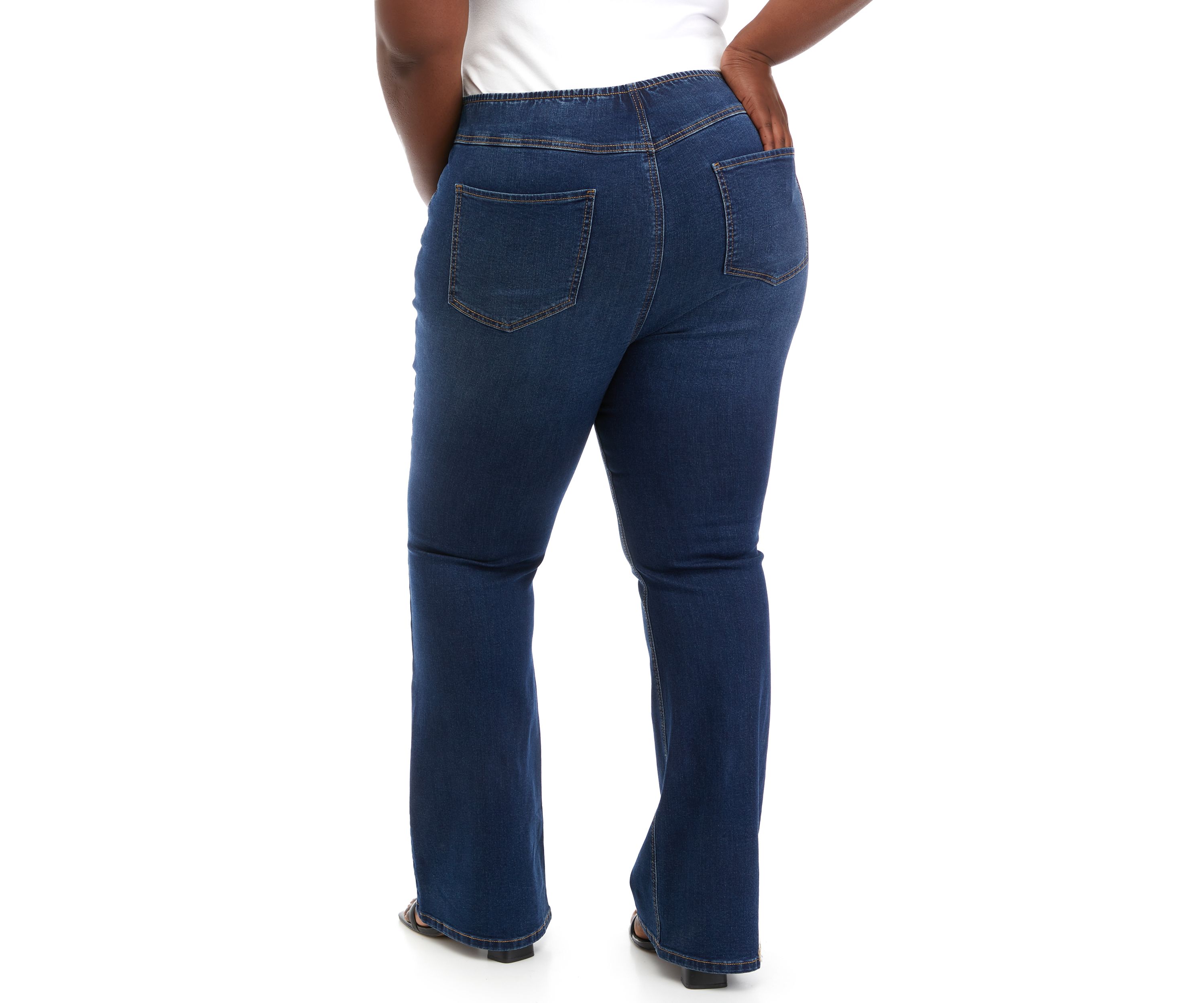 Plus Size Pull On Flare Pants