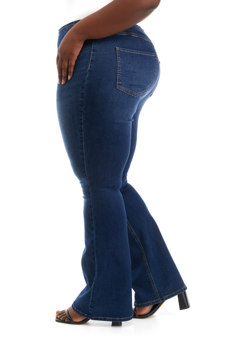 Plus Size Pull On Flare Pants