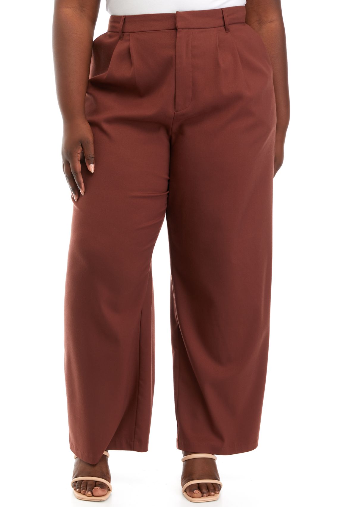 Plus Size Wide Leg Pants