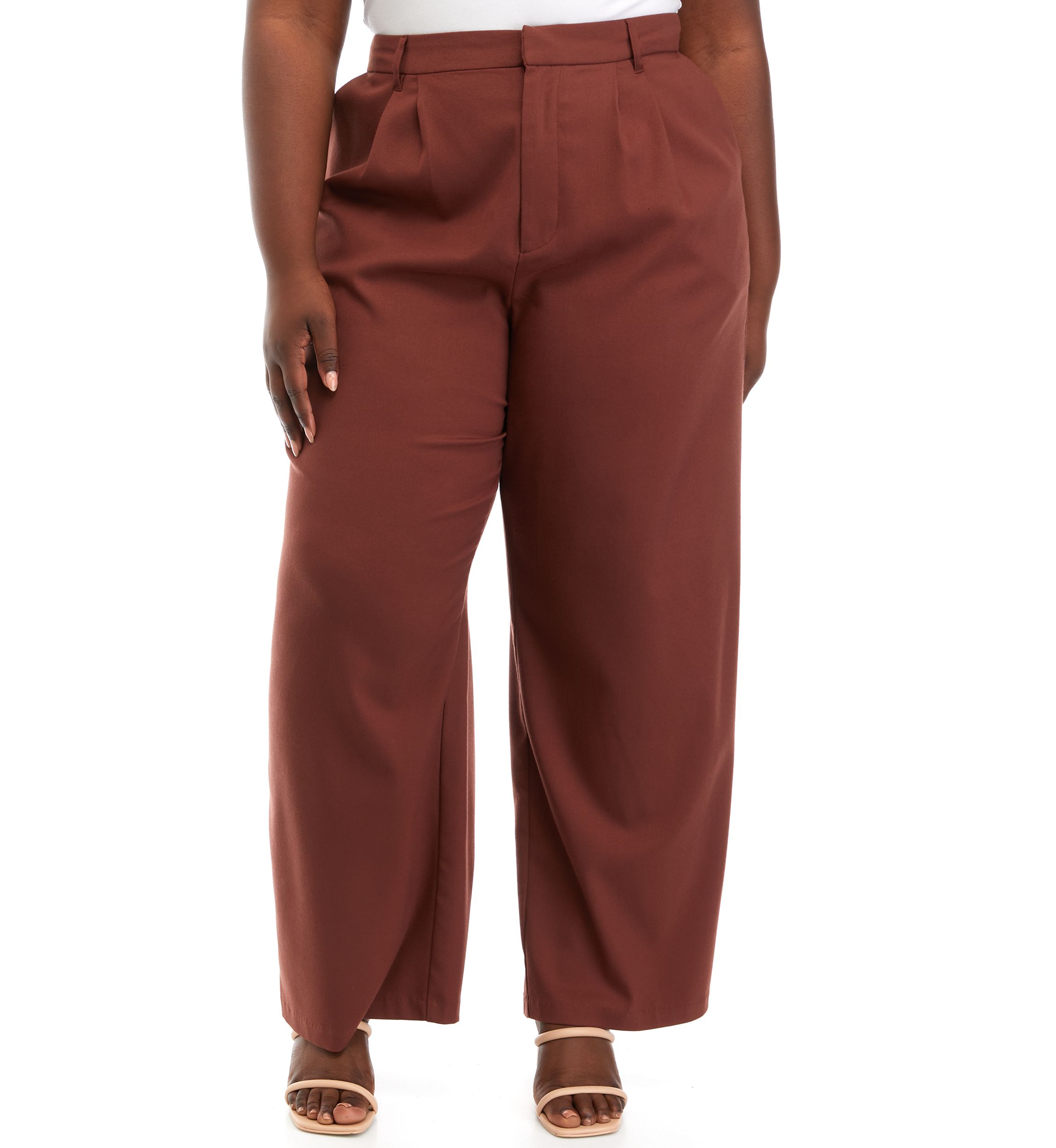 Plus Size Wide Leg Pants