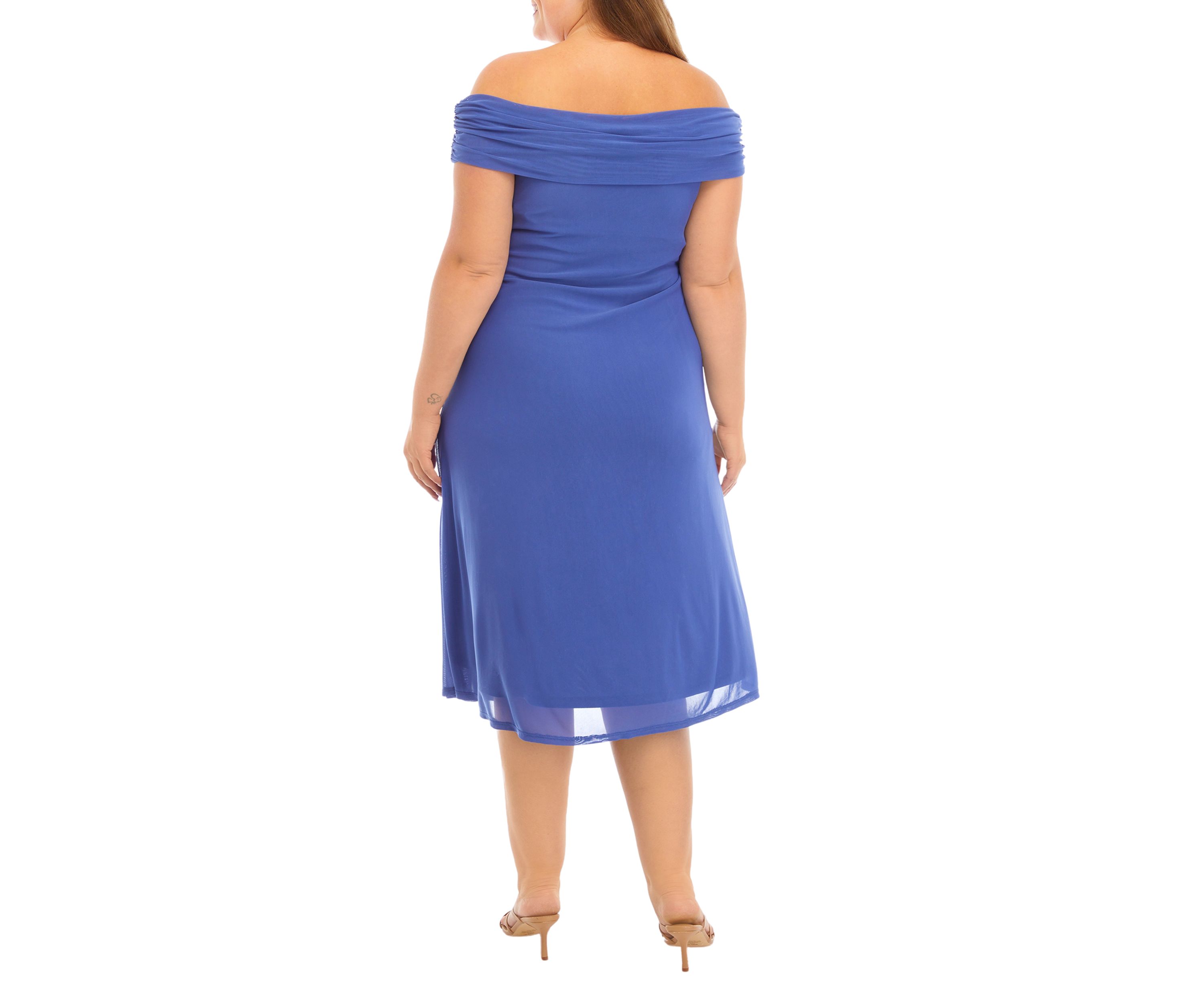 Plus Size Off the Shoulder Dress