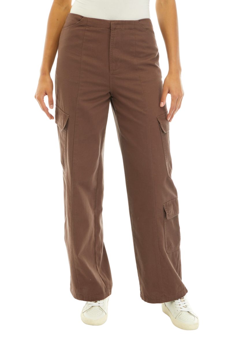 Juniors Invisible Waistband Cargo Straight Pants