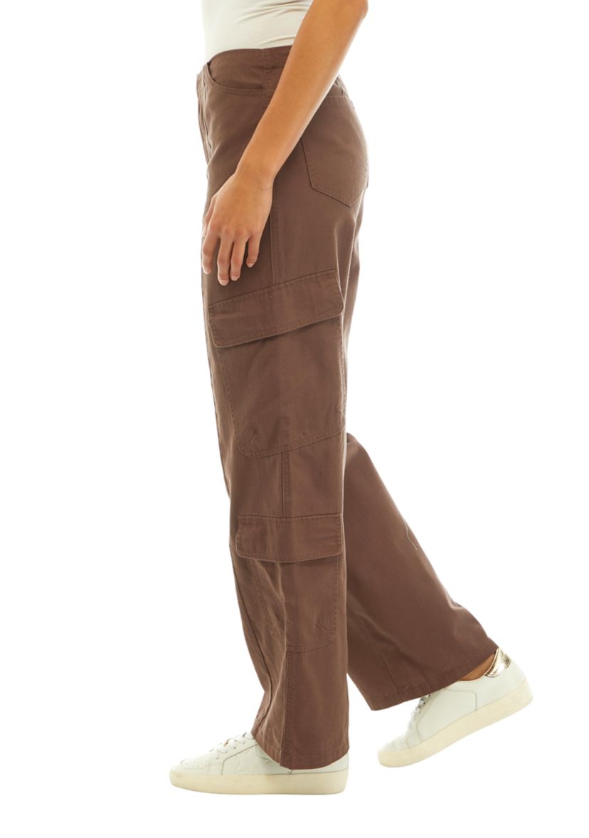 Juniors Invisible Waistband Cargo Straight Pants
