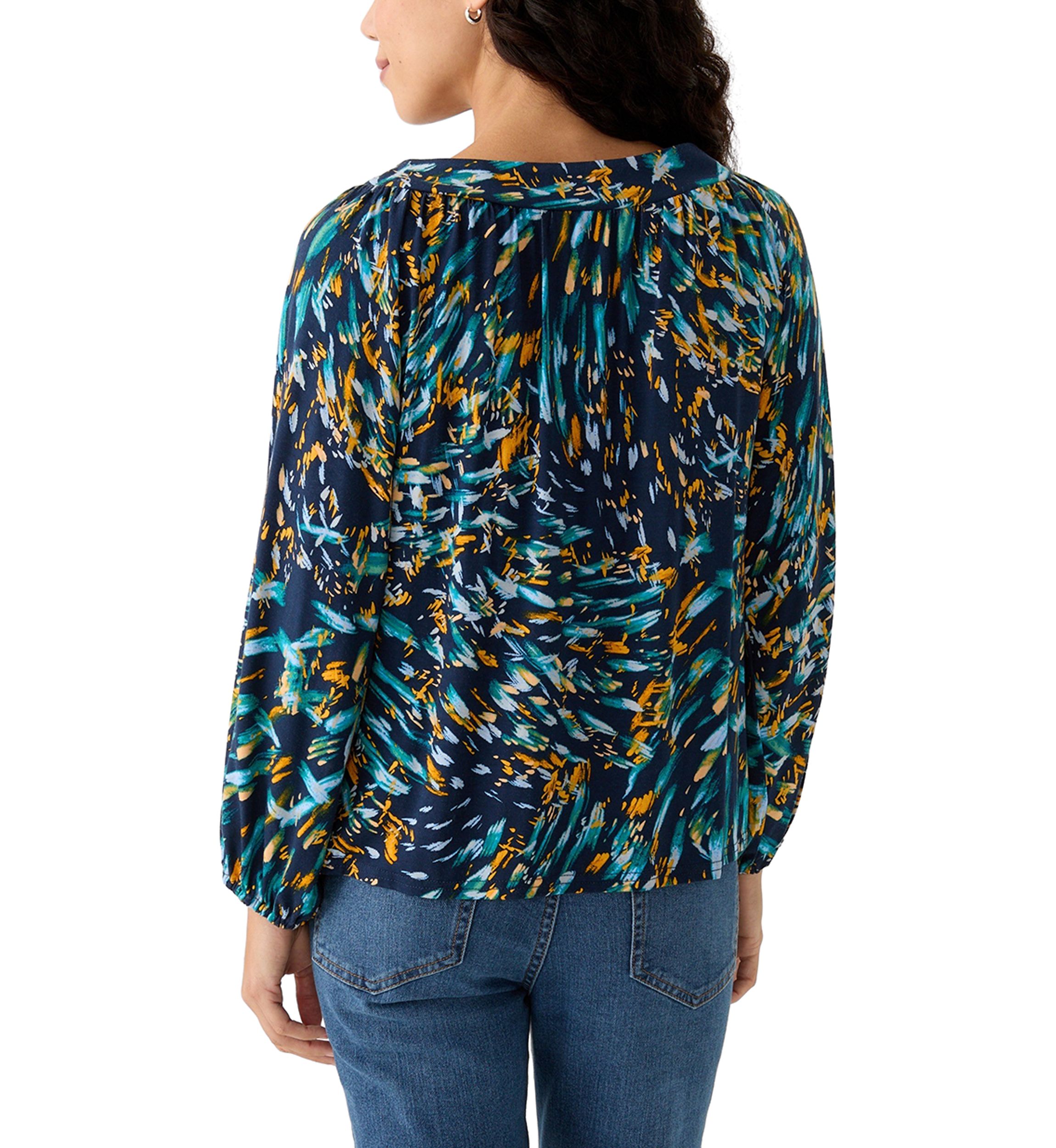 Petite Printed Knit Top