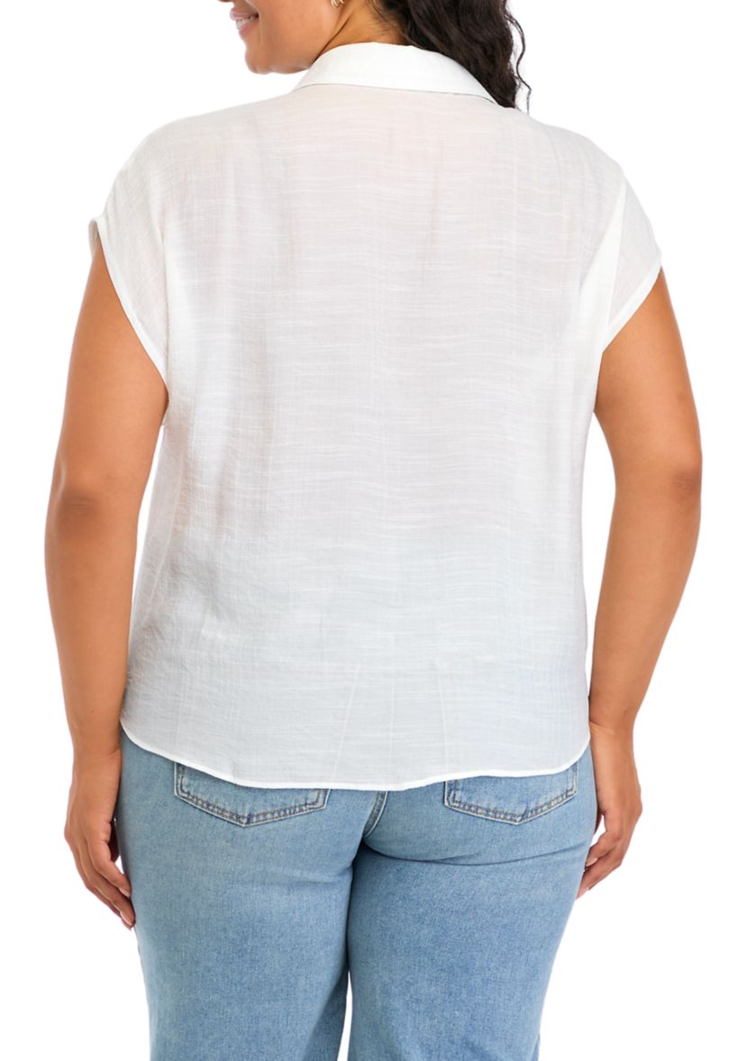 Plus Size Spring Bouquet Shirt