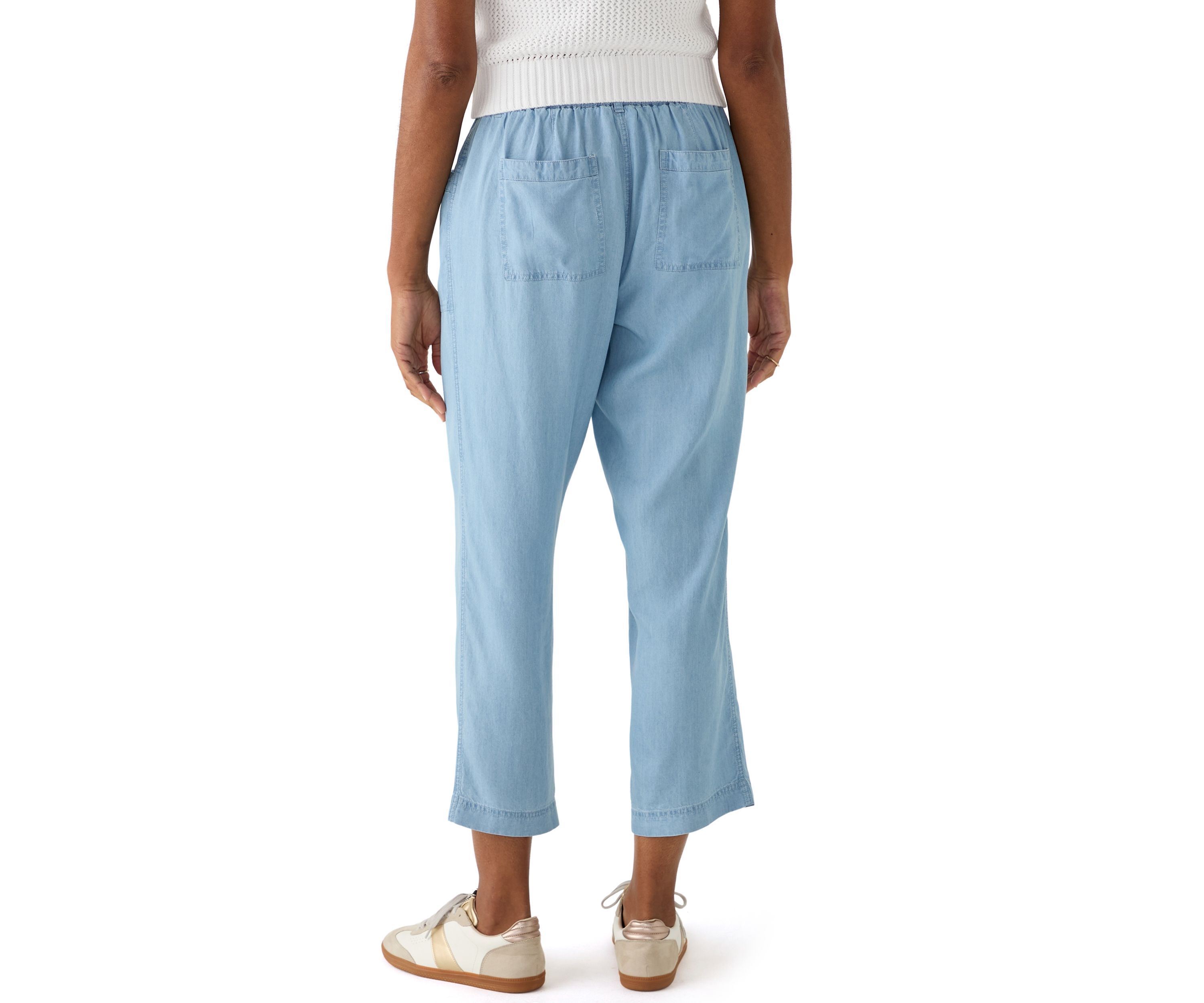 Womens Pull On Straight Leg Pants